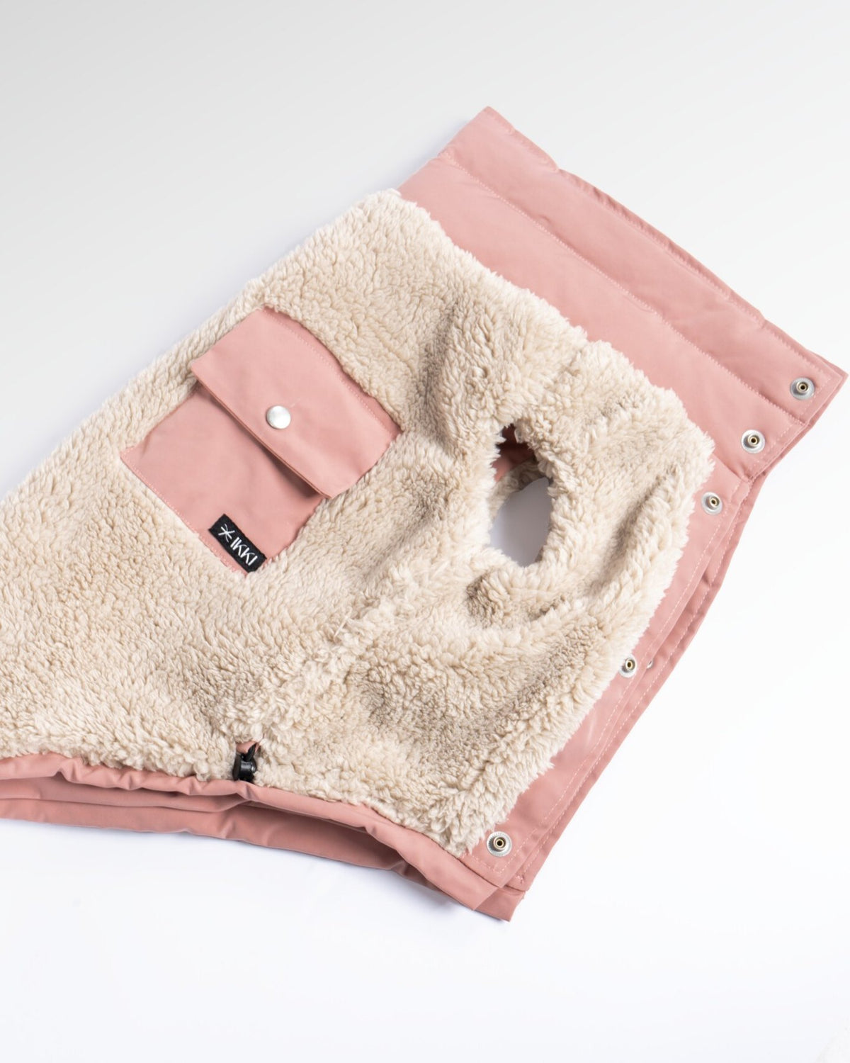 Bianca Vest in Rosewood, close-up detail