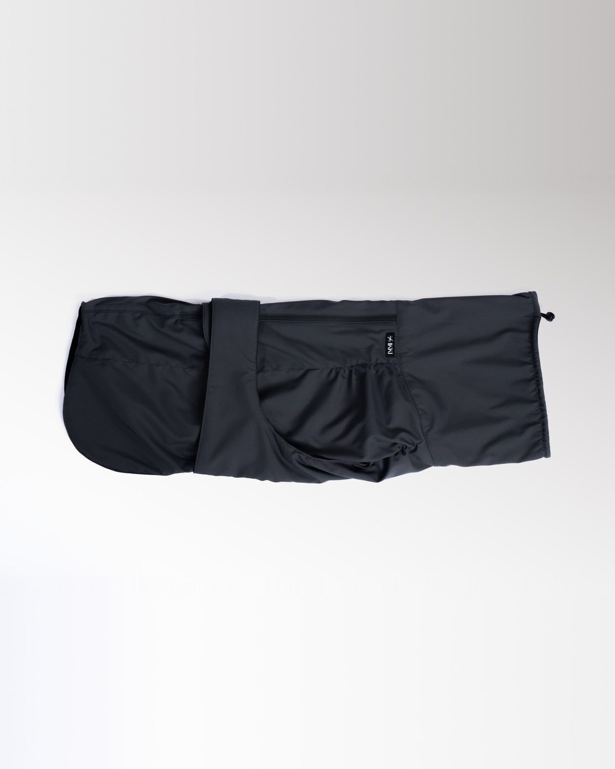 Helena Raincoat in Dusk-Black, laid flat