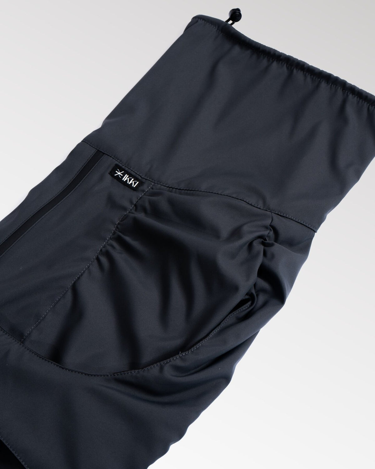 Helena Raincoat in Dusk-Black, close-up detail