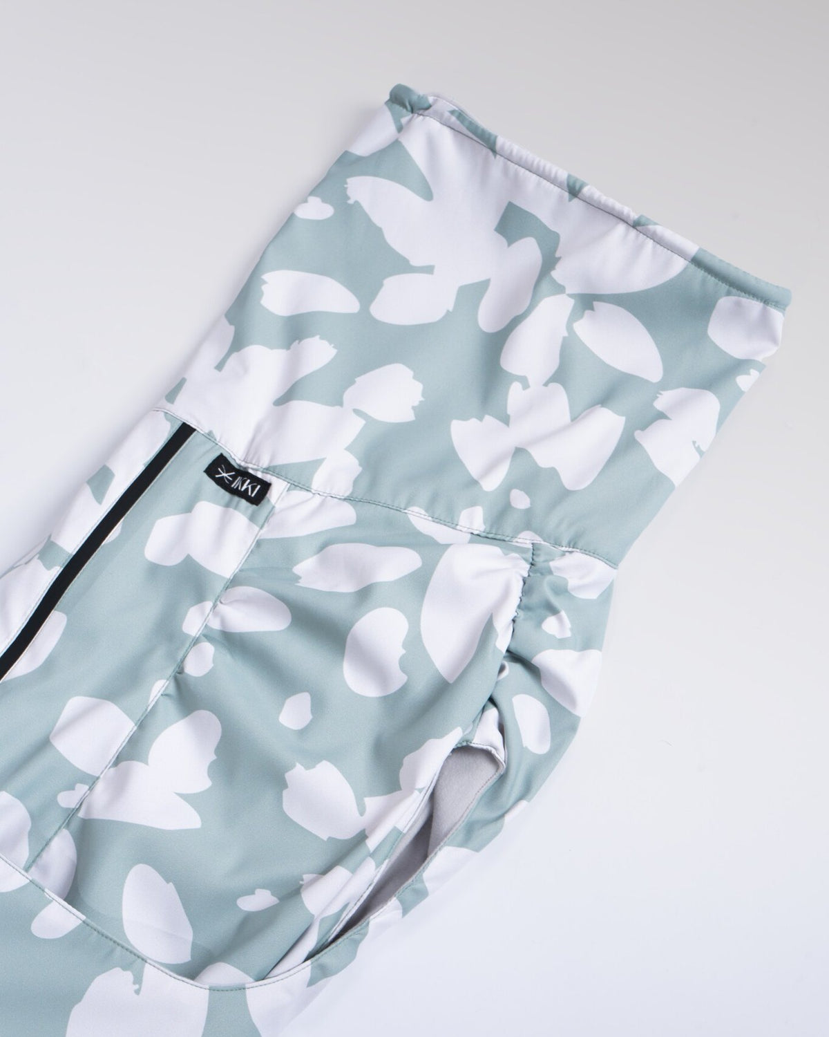Helena Raincoat in Mint, close-up detail