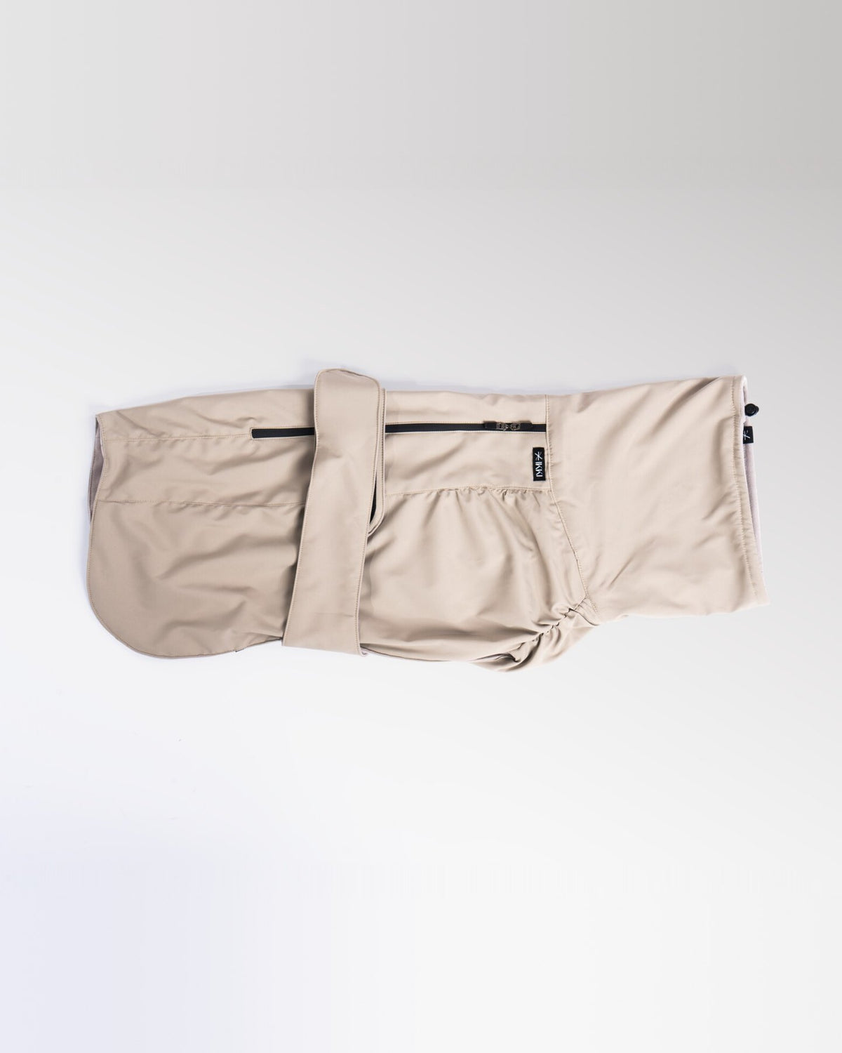 Helena Raincoat in Taupe, laid flat