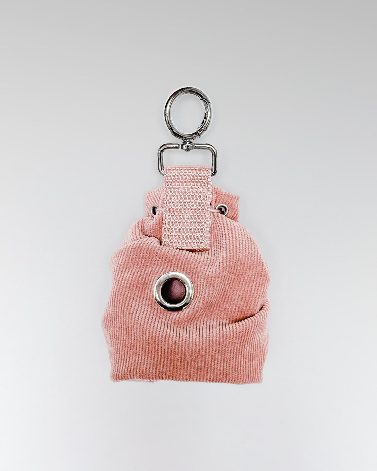 Noah Pouch in Rosewood, back with bag dispenser eyelet